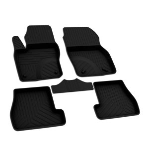 Ford Focus Floor Mats - Omac - Rubber 4 Pcs - Black - '12-'18 Ford Focus Floor Mats - Omac - Rubber 4 Pcs - Black - '12-'18